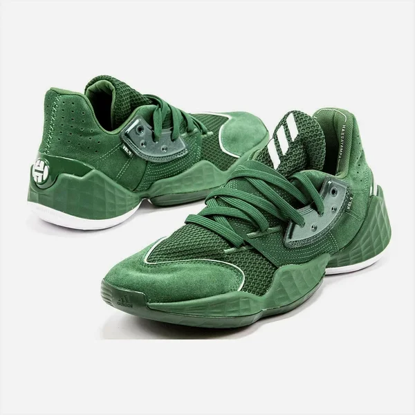 Adidas Men SM Harden Vol.4 Team Basketball Shoes Green 9