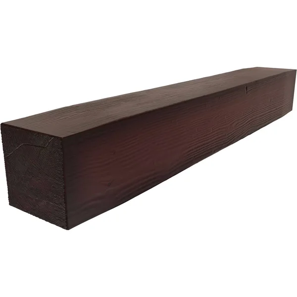 Ekena Millwork MANUSD04X08X36ZY 4x22H x 8x22D x 36x22W Sandblasted Faux Wood Fireplace Mantel - Premium Cherry