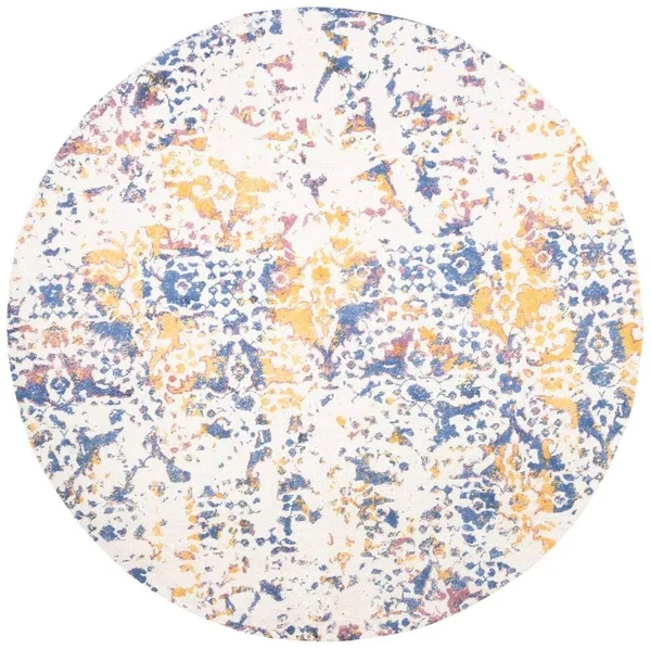 Safavieh Expression Ivory/Navy 6 ft. x 9 ft. Abstract Area Rug