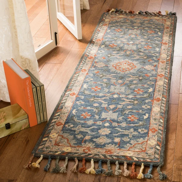 Safavieh Aspen APN123A 2&3x22 x 7&0x22 Runner Blue, Rust Area Rug