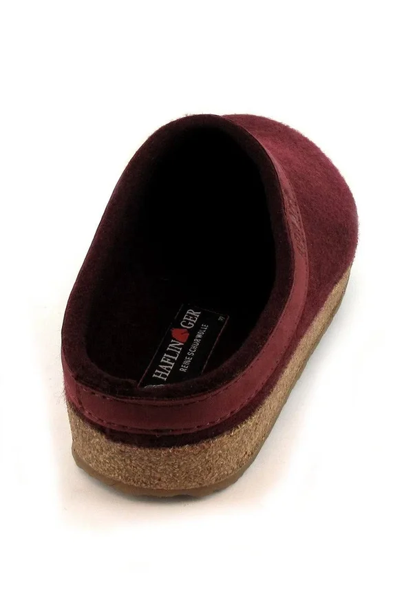 Haflinger GZL Colorful Grizzly Felt Clogs Grass Green, 41