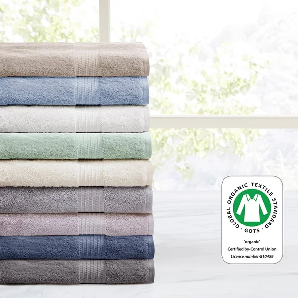 Madison Park Organic 6 Piece Cotton Towel Set (Tan)