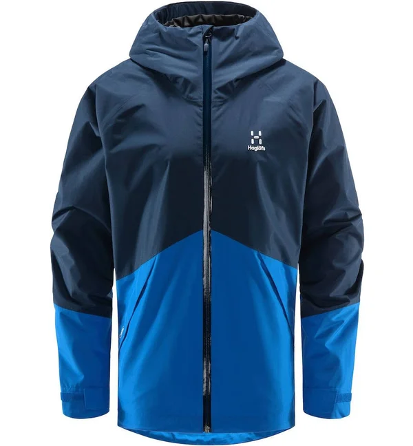 Haglofs Skuta Jacket Colorblock-Blue, Mens Casual Jacket, Size XL - Color Tarn Blue - Storm Blue