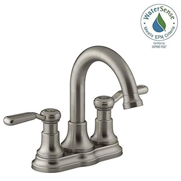 Worth 4 in. Centerset 2-Handle Bathroom Faucet in Vibrant Brushed Nickel