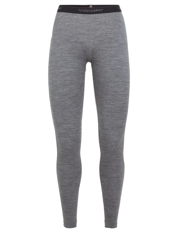 Icebreaker Womens 200 Oasis Leggings (013_GRITSTONEHTHR, XS)