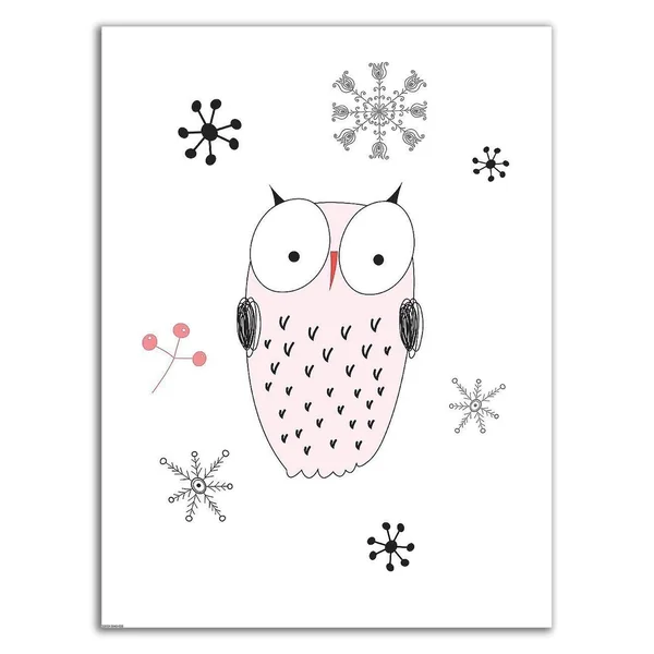 32x22 x 24x22 Owl III by GraphINC Print on Canvas