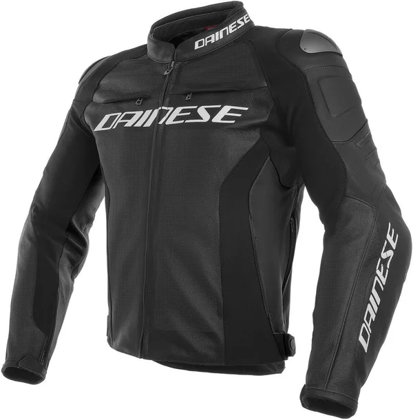 Dainese Racing 3 Perforated Leather Jacket Black/Black/Black 60
