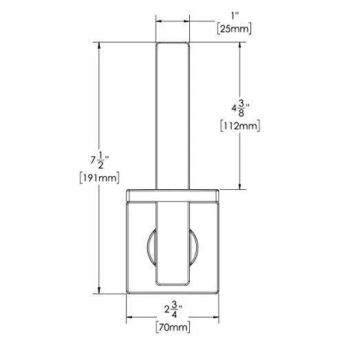 Speakman SA-2508-BBZ Lura Reserve Paper Holder in Brushed Bronze