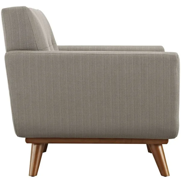 Hawthorne Collections Upholstered Accent Chair in Granite - Gray