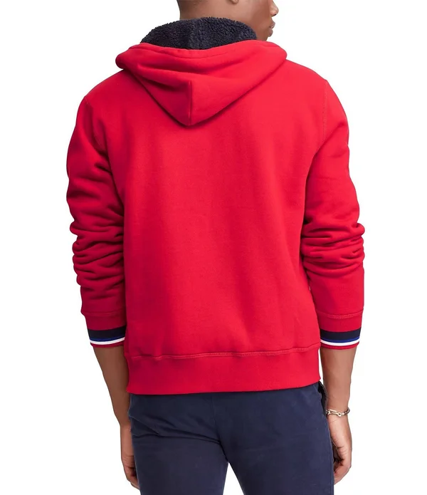 Polo Ralph Lauren Men's Fleece Hoodie Ralph Red