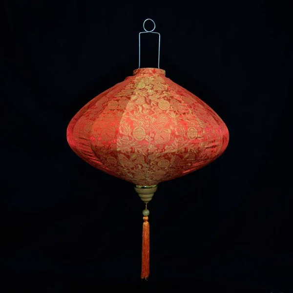 28x22 Red, Orange Vietnamese Silk Lantern, Diamond