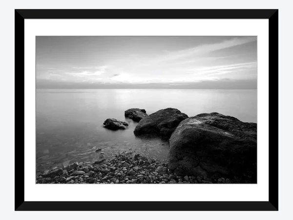 Framed Poster Prints - Beach Rocks II by PhotoINC Studio ( scenic & landscapes > Coastal > Beach Art > Rocky Bea