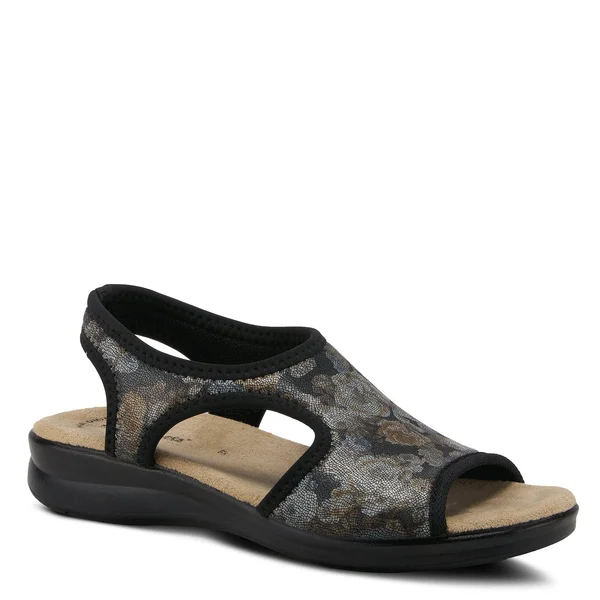 Flexus by Spring Step Nyaman-Rose - Women's Sandal - Black Multi 38