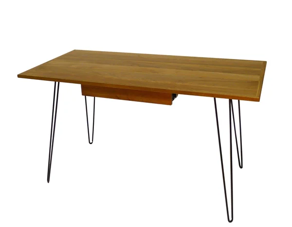 Gingko Metro Desk, Natural Walnut