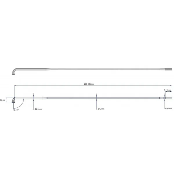 DT Swiss Alpine III Silver Spokes - 13 - 15, 14 G \x3d 2.34, 1.8, 2 mm
