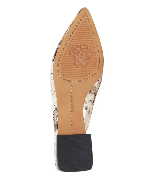 Vince Camuto Chachen Flat - Women's - Brown Snake Print - Size 6.5