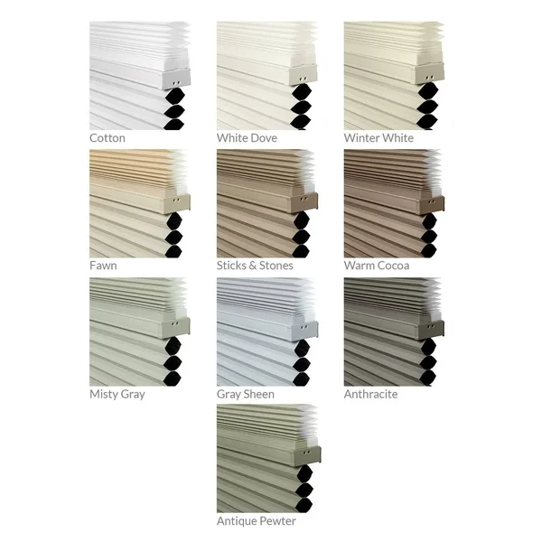 Chicology Day N& Night Cordless Cellular Shades, Fawn - 32x22 x 72x22
