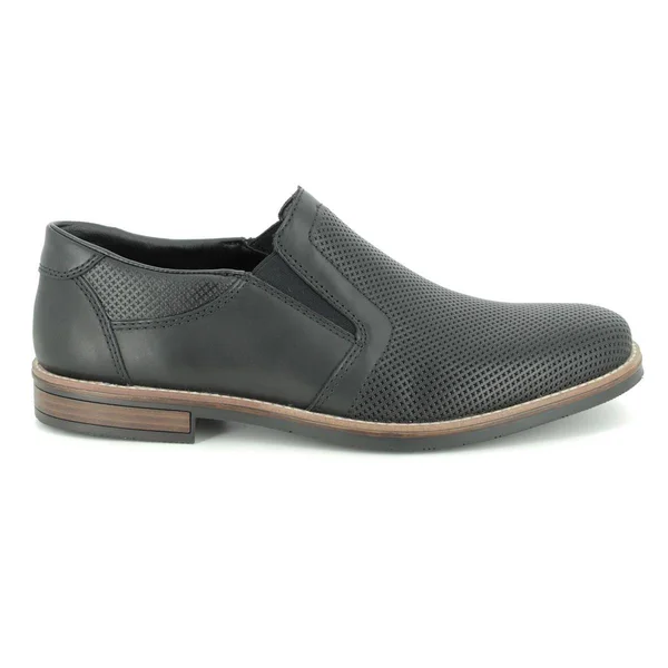 Rieker 13571-00 Black Leather 46 EU Mens Slip on Shoes