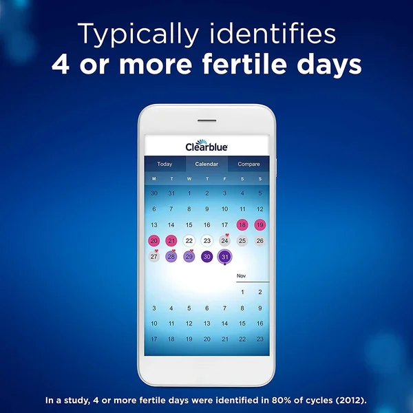Clearblue Connected Ovulation Test System Featuring Bluetooth Connectivity and Advanced Ovulation Tests, 40 Count
