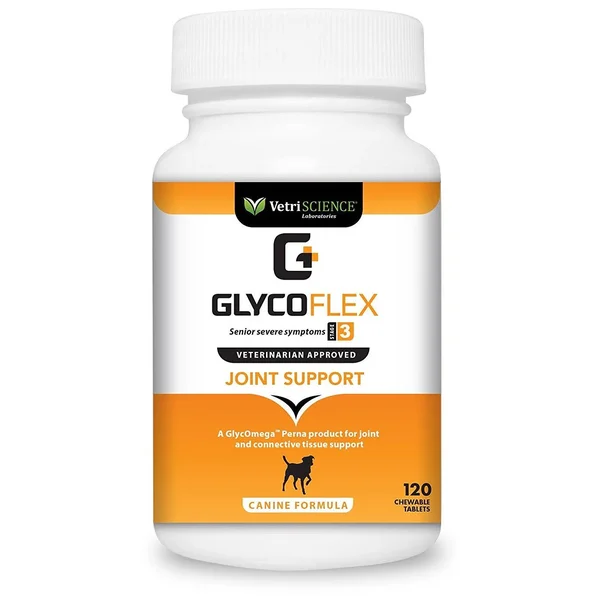 GlycoFlex 3 Hip and Joint Support for Dogs 120 Chewable Tablets