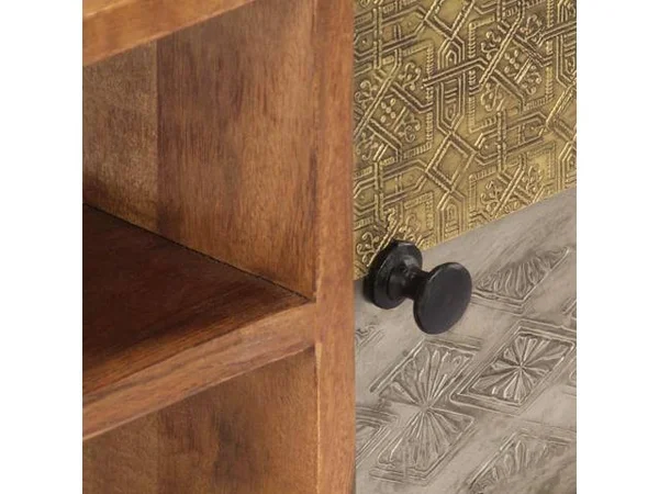 vidaXL TV Cabinet 55x22x11.8x22x15.7x22 Solid Acacia Wood - 247682, 140 x 30 x 40 cm