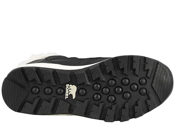 Sorel Youth Whitney Short Lace Boot - 3 - Black, Sea Salt
