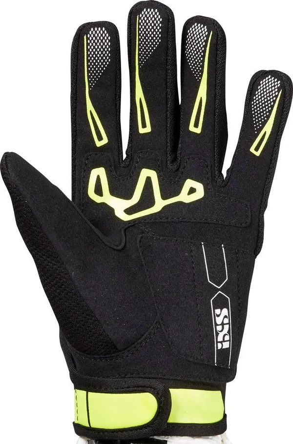 IXS Pandora Air Motocross Gloves, black-yellow, Size M