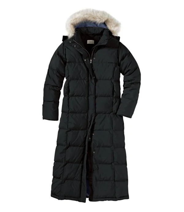 Women's Petite Ultrawarm Down Winter Coat - Long Black Medium, L.L.Bean