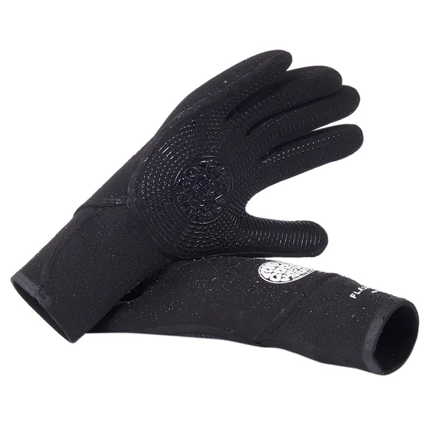 Rip Curl Flashbomb 5/3 5 Finger Gloves - Black