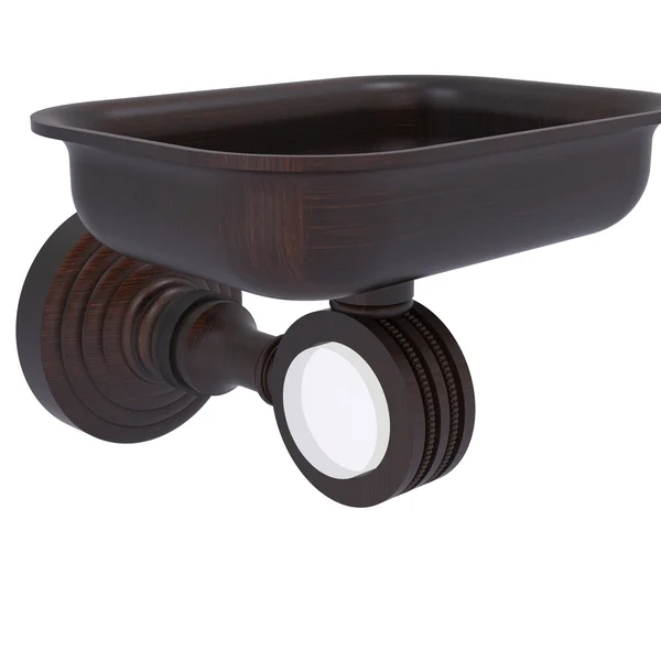 Allied Brass PG-32D-BBR Pacific Grove Collection Wall Mounted Soap Dish Holder with Dotted Accents Brushed Bronze