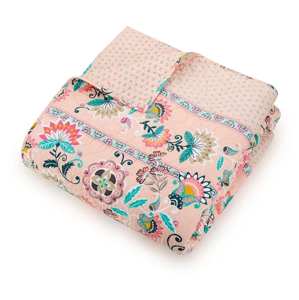 Vera Bradley Blush Flowers Quilt - Twin/Twin Extra Long