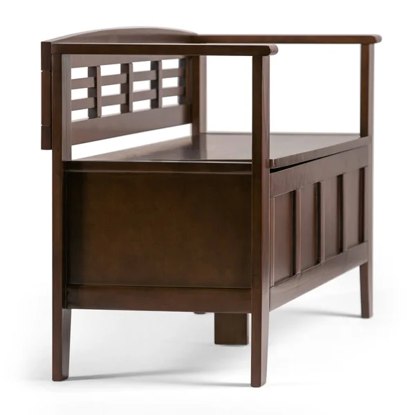 Wyndenhall Chandler Solid Wood 48 inch Wide Rustic Entryway Storage Bench - 48&& x 17&& x 25.2 - 48&& x 17&& x 25.2 - Farmhouse