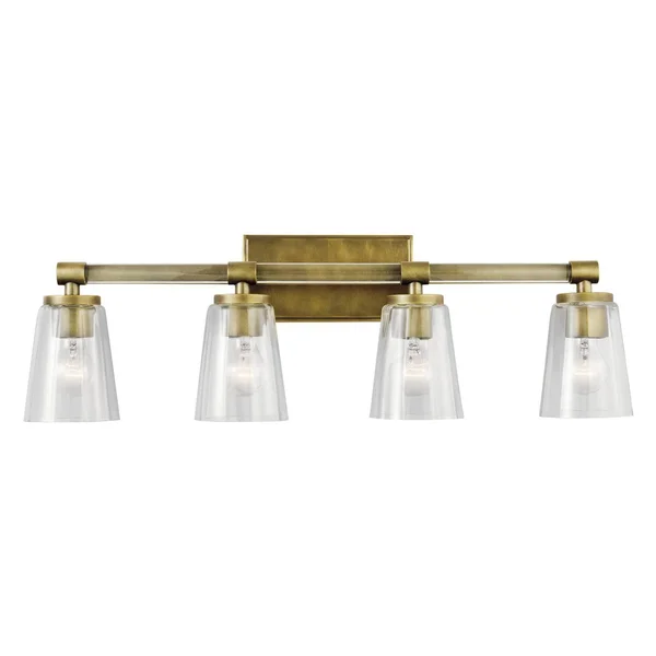 Kichler Audrea 4 Light Bath, Natural Brass - 45869NBR