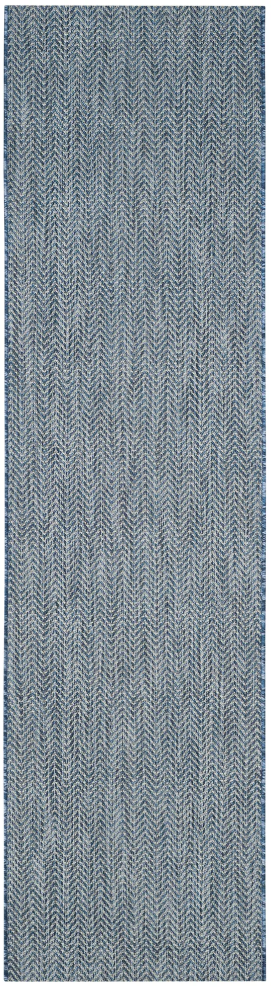 Safavieh Courtyard Navy, Grey Area Rug; 9& x 12&