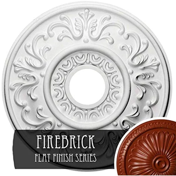 18x22OD x 3 1/2x22ID x 1x22P Valletta Ceiling Medallion (Firebrick)