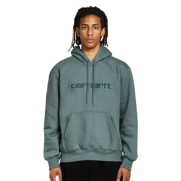 Carhartt WIP Hooded Carhartt Sweat - Eucalyptus - Frasier - L - Men