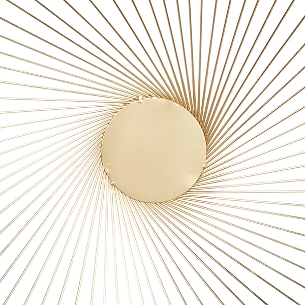 Gold Iron Contemporary Wall Decor (Set of 3) - 23 x 3 x 23 Round, 22.63" x 22.63" x 2.50"