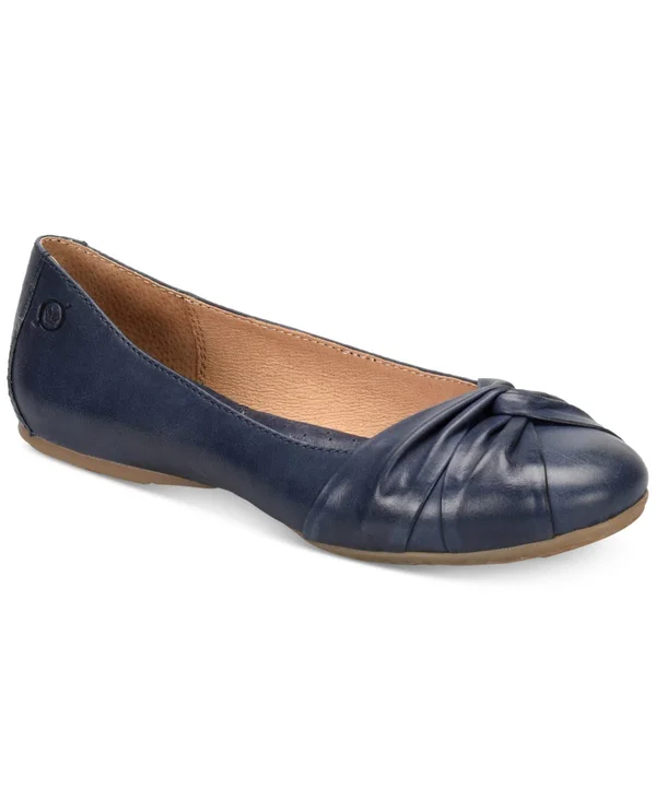 Born Lilly Flats - Created for Macy&s - Navy Leather