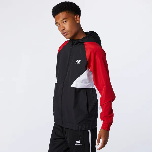 New Balance Men's NB Athletics Podium Windbreaker Red - MJ03502REP - S