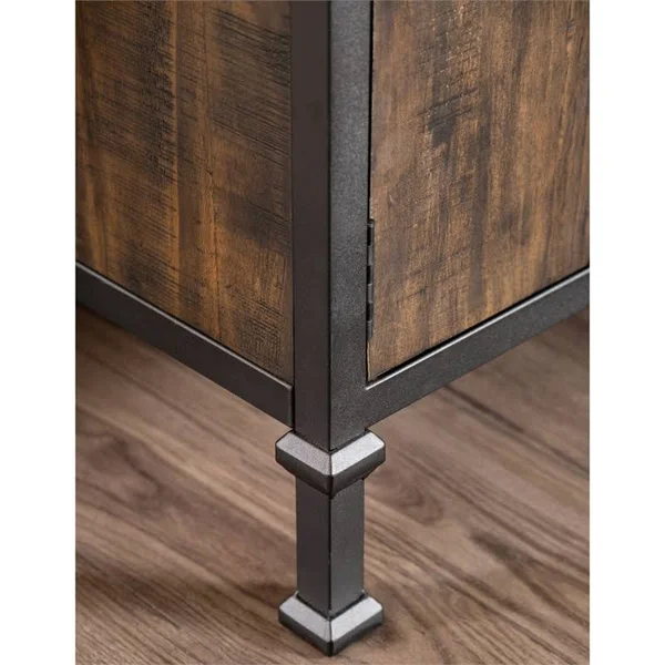 Furniture of America Ronda 72x22 TV Stand in Weathered Oak