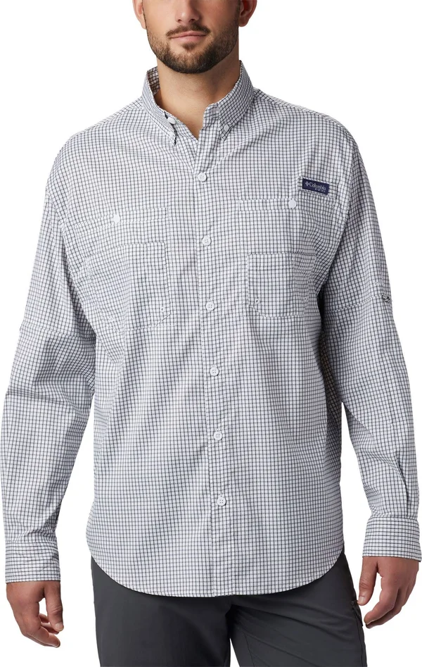 Columbia Men's PFG Super Tamiami Long Sleeve Shirt, Size: 2XL, Black
