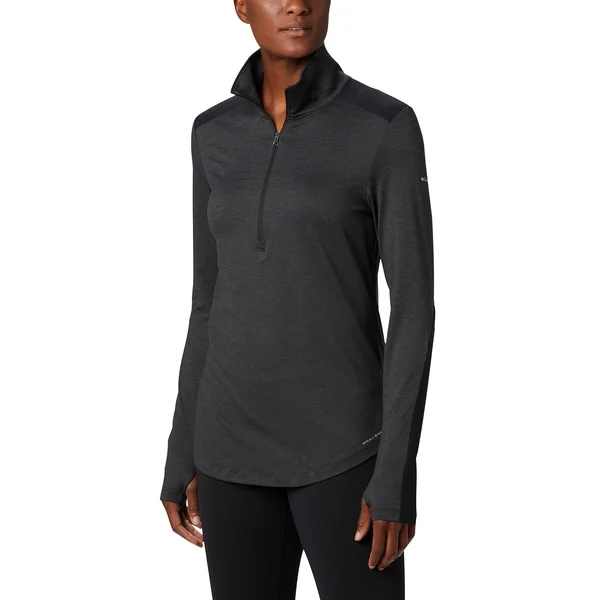 Columbia Women's Place to Place 1/2-Zip Shirt Black Xs