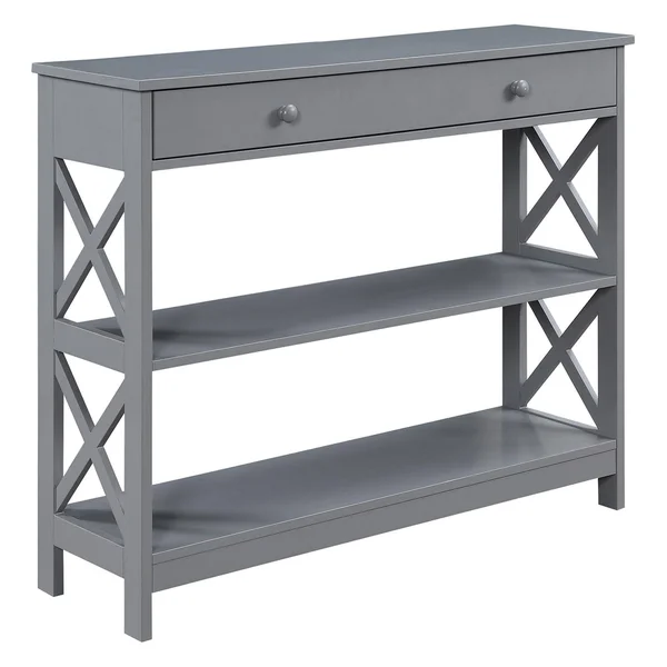 Convenience Concepts Oxford 1 Drawer Console Table, Gray