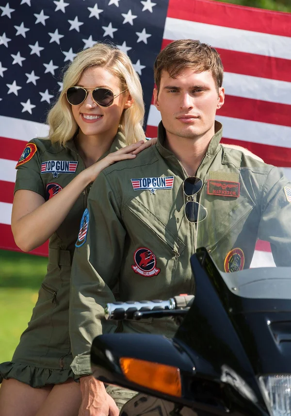 Top Gun Men's Flight Suit Costume