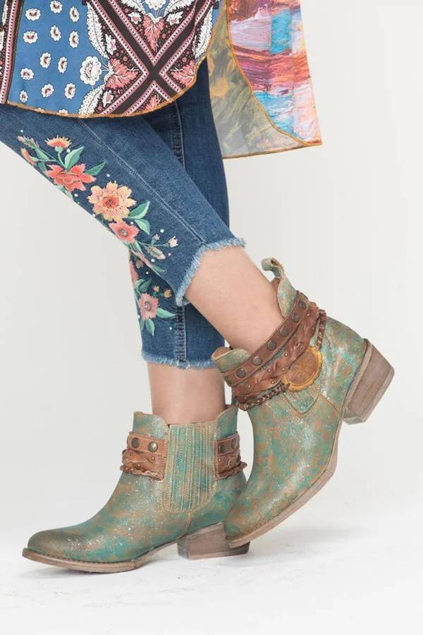 Corral Boots Q5002 (Green) Cowboy Boots