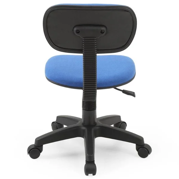 Pemberly Row Adjustable Height Swivel Task Chair in Blue - PR-1644070