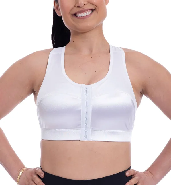 Enell Women's High Impact Racerback Sports Bra, Size 5, White