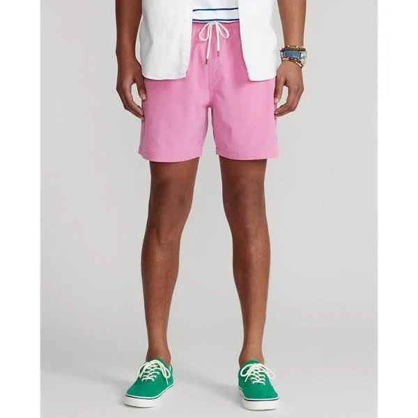 Ralph Lauren Men's 5.75-Inch Traveler Classic Swim Trunk - Size Xs in Resort Rose