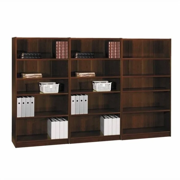 Bush Universal 5 Shelf Wall Bookcase in Vogue Cherry