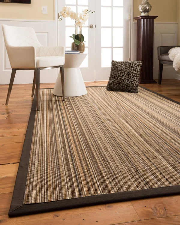 Natural Area Rugs Lugano, Brown/Multi Sisal Rug, 5& x 8&